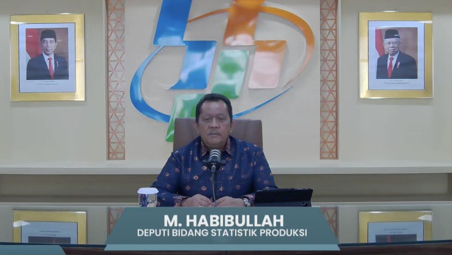 Deputi Bidang Statistik Produksi BPS, M. Habibullah. (YouTube/BPS Statistics)