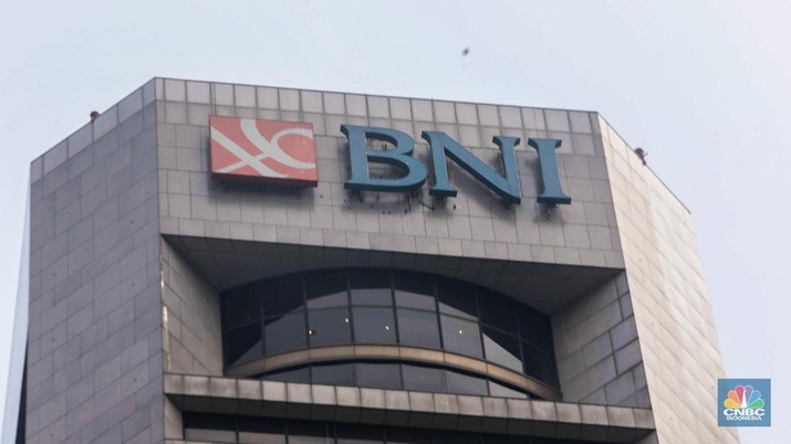 Gedung Bank Negara Indonesia (BNI). (CNBC Indonesia/Muhammad Sabki)