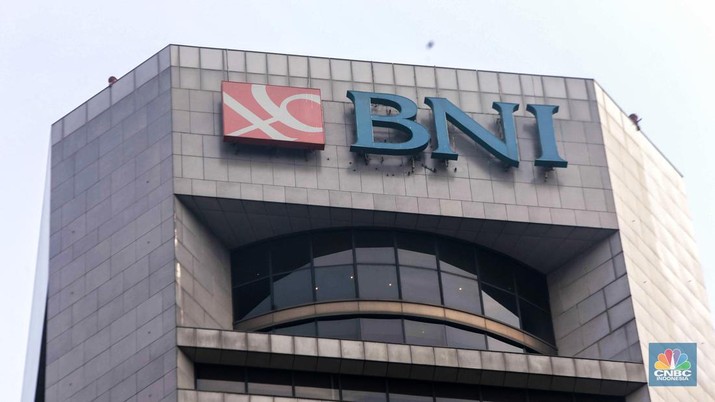 Gedung Bank Negara Indonesia (BNI). (CNBC Indonesia/Muhammad Sabki)