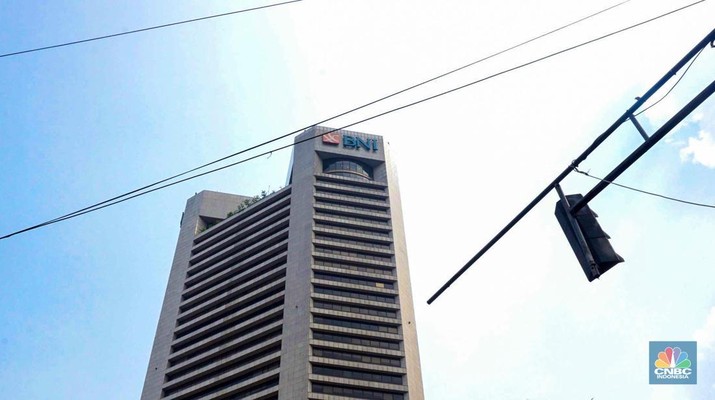 Gedung Bank Negara Indonesia (BNI). (CNBC Indonesia/Muhammad Sabki)