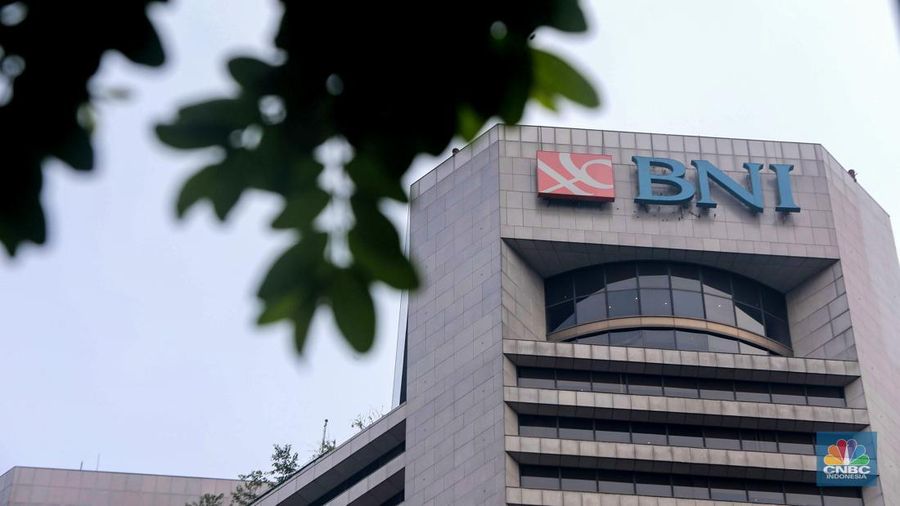 Gedung Bank Negara Indonesia (BNI). (CNBC Indonesia/Muhammad Sabki)