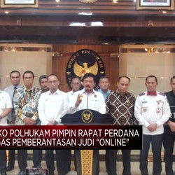 Video: Menko Polhukam Pimpin Rapat Perdana Satgas Berantas Judi Online