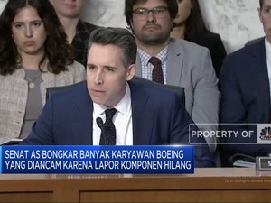 Senat AS Cecar CEO Boeing Soal Komitmen Perbaiki Kualitas Keselamatan