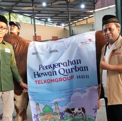 Peringati Idul Adha, Telkom Serahkan 544 Hewan Kurban