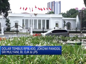 Video: Dolar Tembus Rp16.400, Jokowi Panggil Sri Mulyani Cs