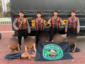 Culik dan Aniaya Pemuda, 6 Gangster Remaja Mbledos Diringkus di Gresik