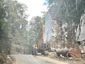 Jalan Poros Maros-Bone di Camba Tutup Total 22 Juni, Ada Pemotongan Batu