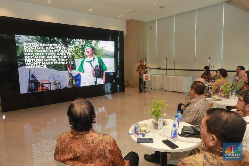 Penandatanganan Nota Kesepahaman dan Perjanjian Kerjasama antara PT.Bayan Resources, Tbk dengan doctorSHARE. (CNBC Indonesia/Muhammad Sabki)