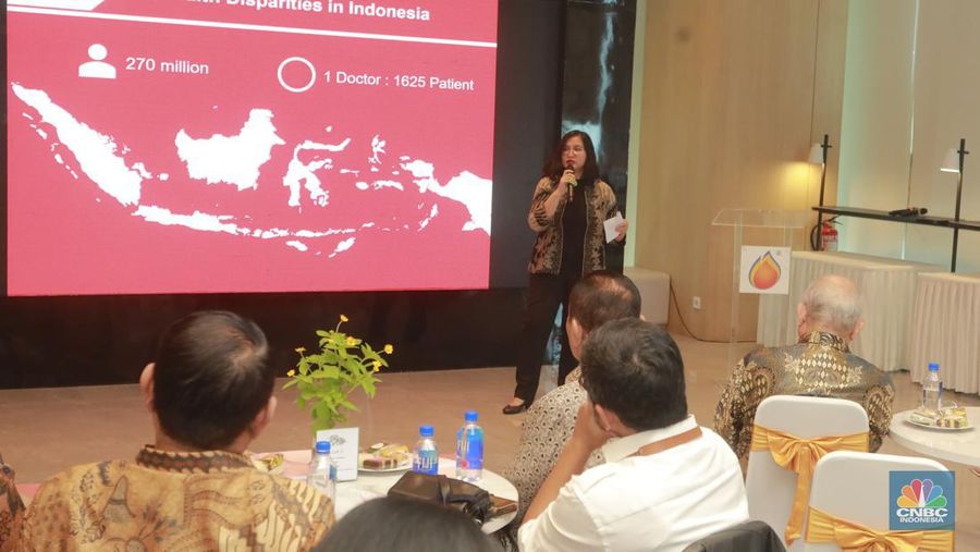 Penandatanganan Nota Kesepahaman dan Perjanjian Kerjasama antara PT.Bayan Resources, Tbk dengan doctorSHARE. (CNBC Indonesia/Muhammad Sabki)