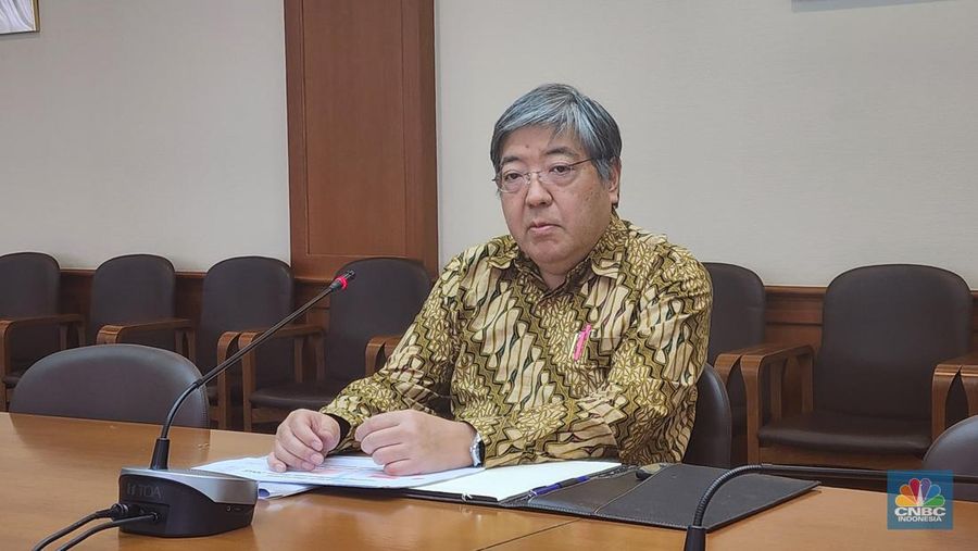 Duta Besar (Dubes) Jepang untuk Indonesia, Masaki Yasushi. (CNBC Indonesia/Tommy Sorongan)