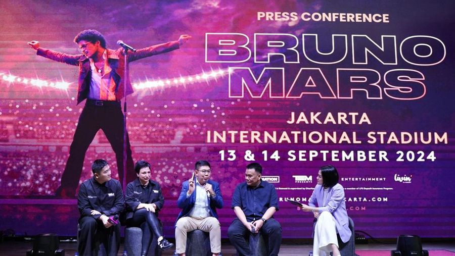 Press Conference Konser Bruno Mars di Jakarta International Stadium. (Dok. Mandiri)