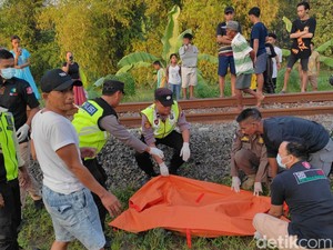 Pria Tanpa Identitas Tewas Usai Tabrakkan Diri ke KA di Bojonegoro