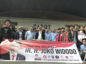 Doa Relawan Jabar di HUT ke-63 Jokowi