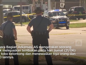 Video: Penembakan Brutal di Arkansas AS, 3 Orang Tewas & 10 Terluka