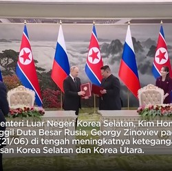 Kim Jong Un-Putin Teken Pakta Pertahanan, Korsel Panggil Dubes Rusia