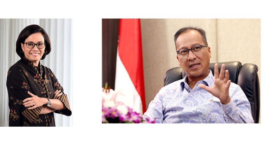 Kolase Sri Mulyani dan Agus Gumiwang Kartasasmita