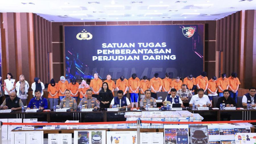 Pemberantasan judi online (Dok: Divisi Humas Polri)