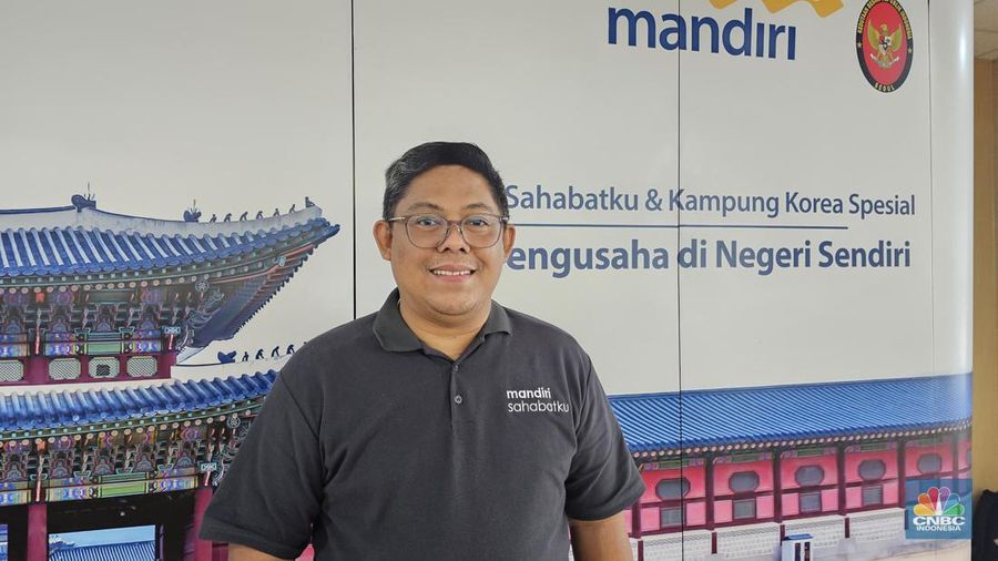 Senior Vice President Government Project 3 Bank Mandiri, Hendrianto Setiawan, di acara Mandiri Sahabatku, Sabtu (22/6/2024), Seoul, Korea Selatan.