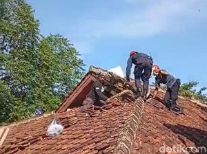 Perjuangan Petugas Damkar Sukabumi Jinakan Ular Piton di Atap Gedung