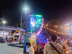 Senangnya Pengunjung Bisa Bawa Anak Main di Taman Rekreasi PRJ