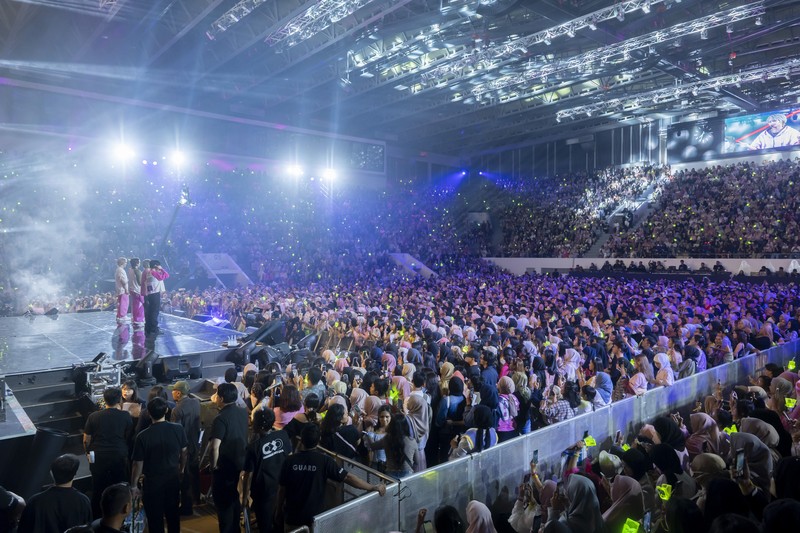 WayV sukses membius para penonton Allo Bank Festival 2024 di panggung indoor Istora Senayan, Jakarta, Sabtu (22/6/2024) malam. (Istimewa)