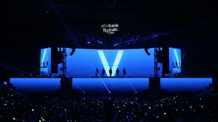 WayV sukses membius para penonton Allo Bank Festival 2024 di panggung indoor Istora Senayan, Jakarta, Sabtu (22/6/2024) malam. (Istimewa)