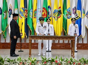Lantik 3 Pj Gubernur Sumut-NTB, Mendagri: Agar Pilkada Berlangsung Fair