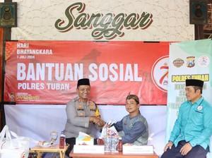 Saat Para Difabel di Tuban Jalani Cek Kesehatan Sambut Hari Bhayangkara