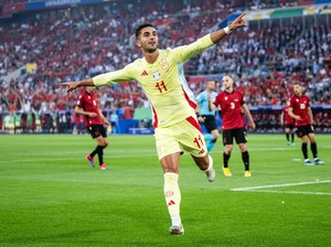 Euro 2024: Spanyol Unggul 1-0 Atas Albania di Babak Pertama