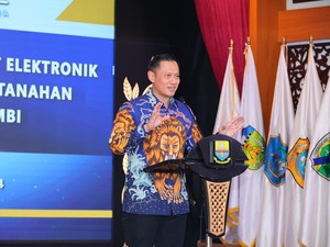 AHY Resmikan Layanan Sertifikat Elektronik di 7 Kabupaten di Jambi