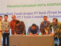 Sah! J Trust Bank & J Trust Consulting Indonesia Jadi Mitra Bank Tanah