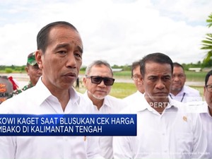 Video: Jokowi Kaget Saat Cek Harga Sembako di Kalimantan Tengah