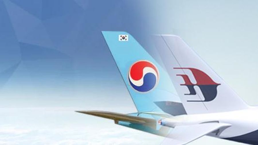 Kolase Korean Air dan Malaysia Airlines. (Dok. Garuda Indonesia dan Malaysia Airlines)