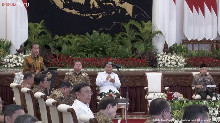 Pengantar Presiden Jokowi pada Sidang Kabinet Paripurna, Istana Negara, 24 Juni 2024. (Tangkapan Layar Youtube)