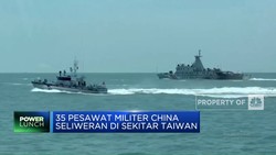 Video: 35 Pesawat Militer China Seliweran di Sekitar Taiwan
