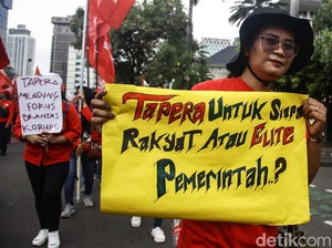 Buruh Demo Tolak Tapera, Pemerintah Bilang Begini
