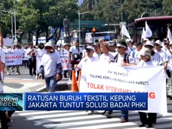 Video: Ratusan Buruh Tekstil Kepung Jakarta Tuntut Solusi Badai PHK!