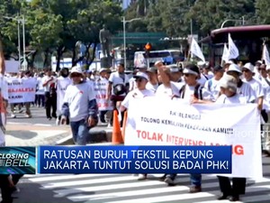 Video: Ratusan Buruh Tekstil Kepung Jakarta Tuntut Solusi Badai PHK!