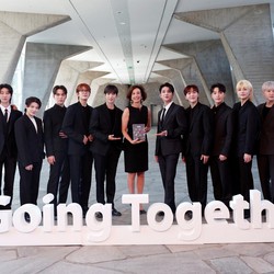 Resmi! Potret Grup K-Pop Seventeen Dilantik Jadi Duta UNESCO