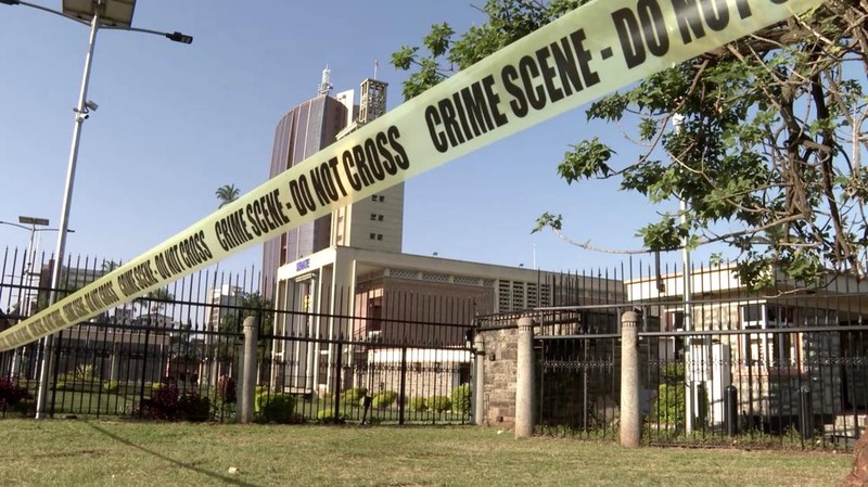 Gedung parlemen Kenya mengalami kerusakan usai diserbu warga yang menolak akan RUU Kenaikan Pajak. (Tangkapan Layar Video Reuters/)