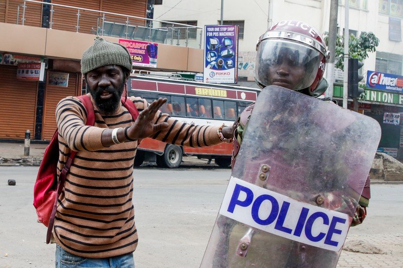 People take part in a demonstration over police killings of people protesting against Kenya's proposed finance bill 2024/2025, in Nairobi, Kenya, June 27, 2024. REUTERS/Monicah Mwangi