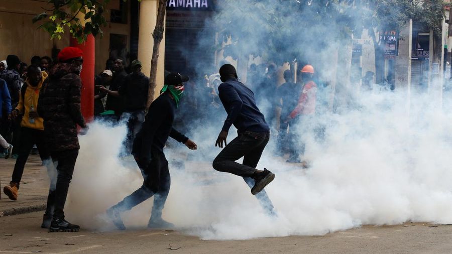 People take part in a demonstration over police killings of people protesting against Kenya's proposed finance bill 2024/2025, in Nairobi, Kenya, June 27, 2024. REUTERS/Monicah Mwangi
