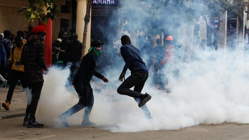 People take part in a demonstration over police killings of people protesting against Kenya's proposed finance bill 2024/2025, in Nairobi, Kenya, June 27, 2024. REUTERS/Monicah Mwangi