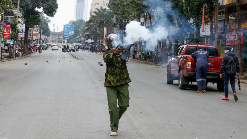 People take part in a demonstration over police killings of people protesting against Kenya's proposed finance bill 2024/2025, in Nairobi, Kenya, June 27, 2024. REUTERS/Monicah Mwangi