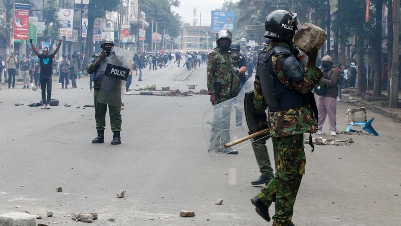 People take part in a demonstration over police killings of people protesting against Kenya's proposed finance bill 2024/2025, in Nairobi, Kenya, June 27, 2024. REUTERS/Monicah Mwangi