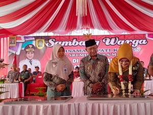 Sambangi Desa Ngalas, Bupati Klaten Resmikan Waterpark Tirta Ngalas