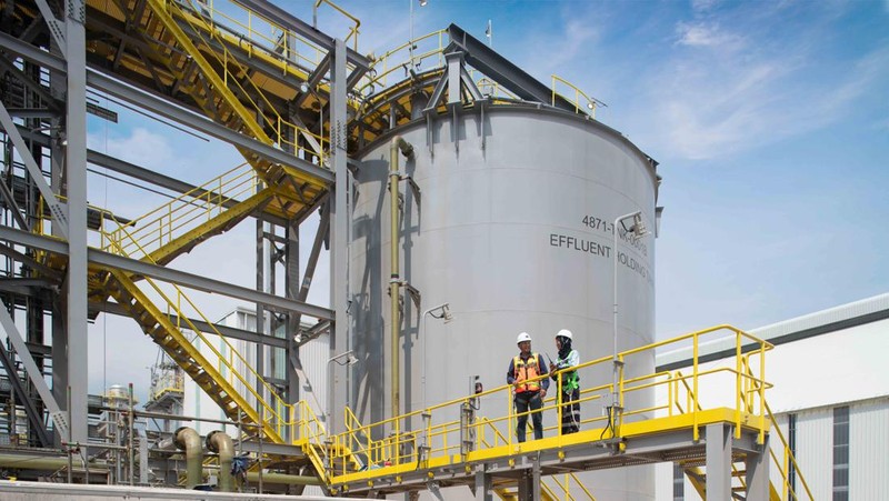 Smelter tembaga PT Freeport Indonesia di Gresik, Jatim. (Dok PT Freeport Indonesia)