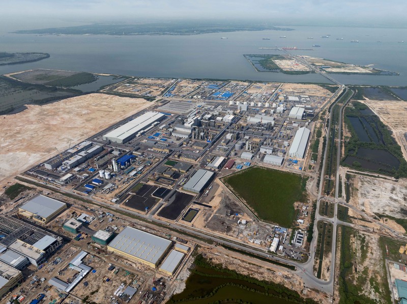 Smelter tembaga PT Freeport Indonesia di Gresik, Jatim. (Dok PT Freeport Indonesia)