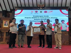 Dapat Bantuan Alat Bencana dari BNPB, Sekda Klaten: Antisipasi Kekeringan