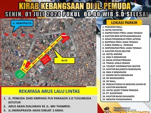 Jalan Pemuda Semarang Ditutup untuk HUT Bhayangkara, ini Jadwalnya